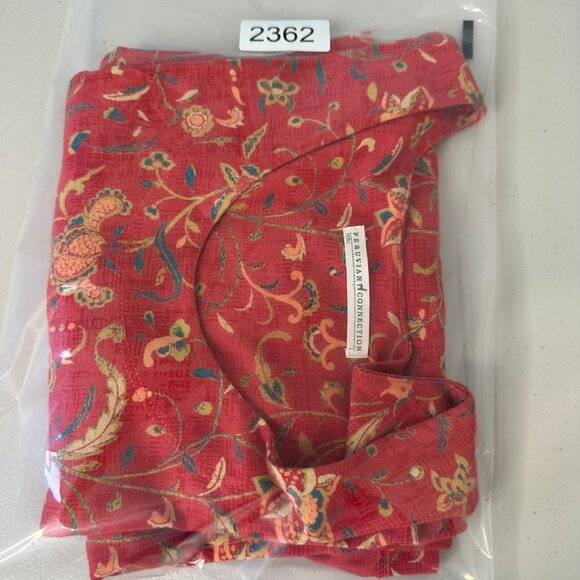 Peruvian Connection Artemis Tunic Top Size L Floral - Picture 9 of 9